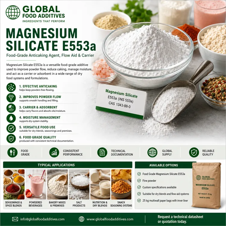 Magnesium Silicate food additive food additive ingredient illustration